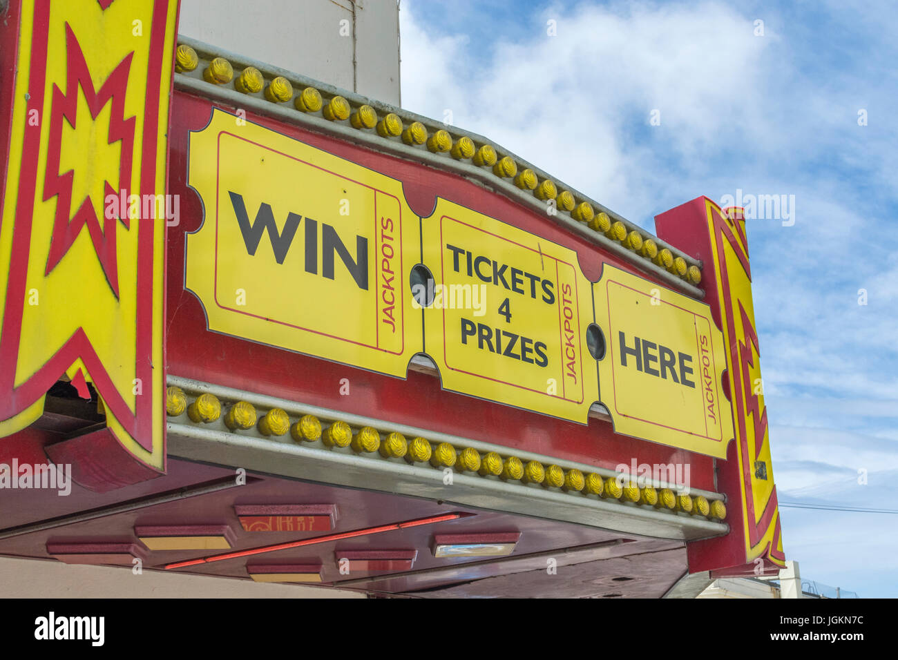Vorderen Oarding eine Spielhalle in der beliebten kornischen Küste Stadt von Newquay. Stockfoto