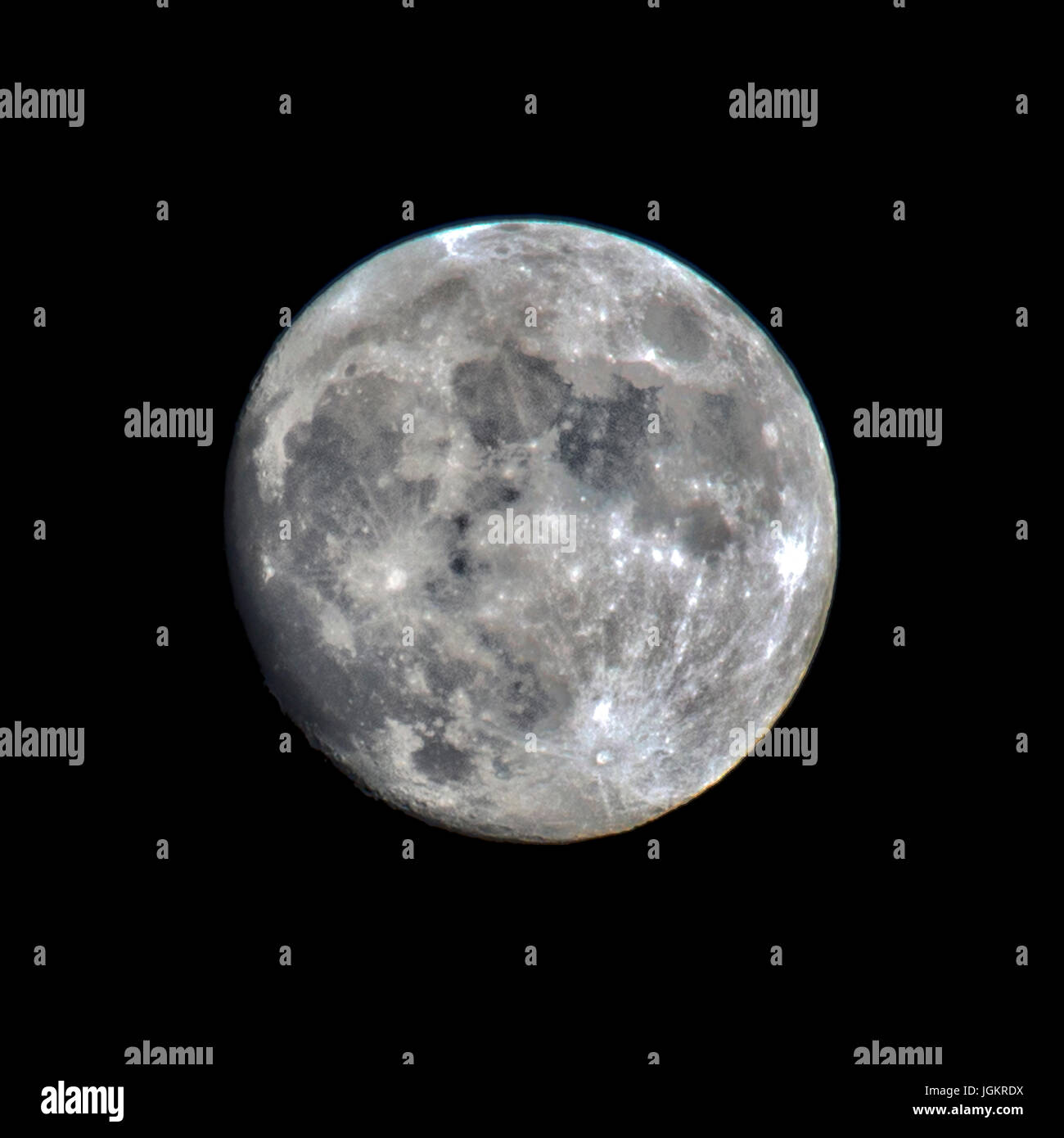 Full Moon Harvest Moon in dunklen Himmel große Dateigröße Stockfoto