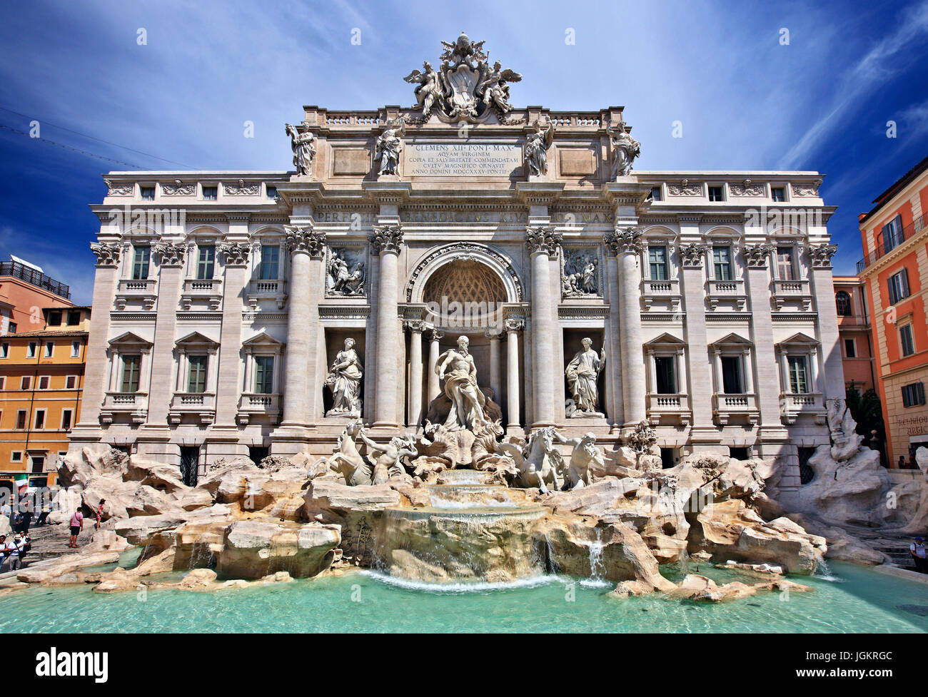 Fontana di Trevi, Rom, Italien Stockfoto