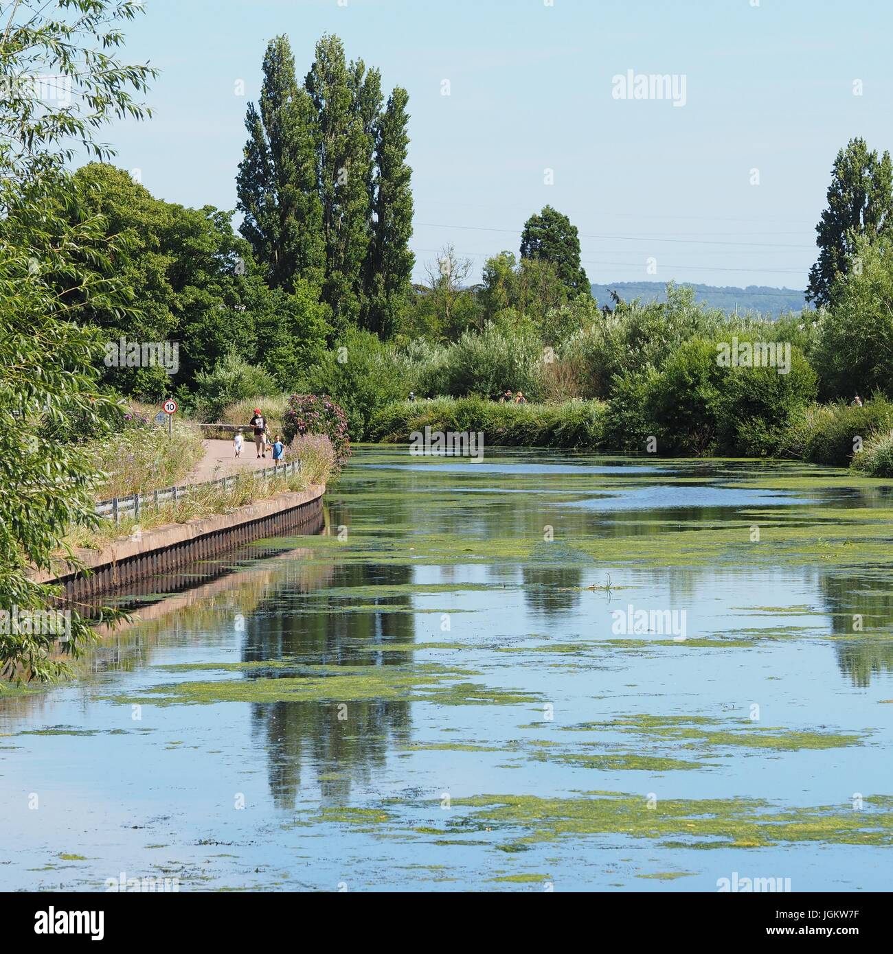 Exeter Schifffahrtskanal Stockfoto