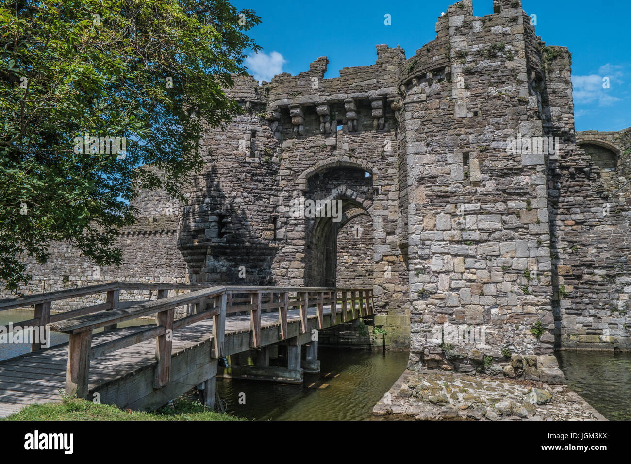 Beaumaris Castle Eingangstor Stockfoto