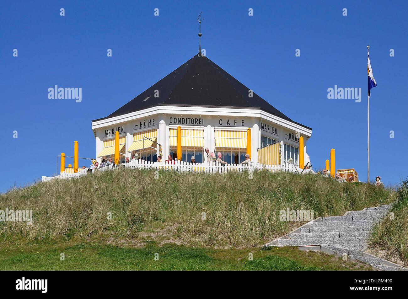 Europa, die Bundesrepublik Deutschland, Niedersachsen, Ostfriesland, Norderney, Insel, Insel Norderney, Ostfriesische Insel, Marien Höhe, café Stockfoto