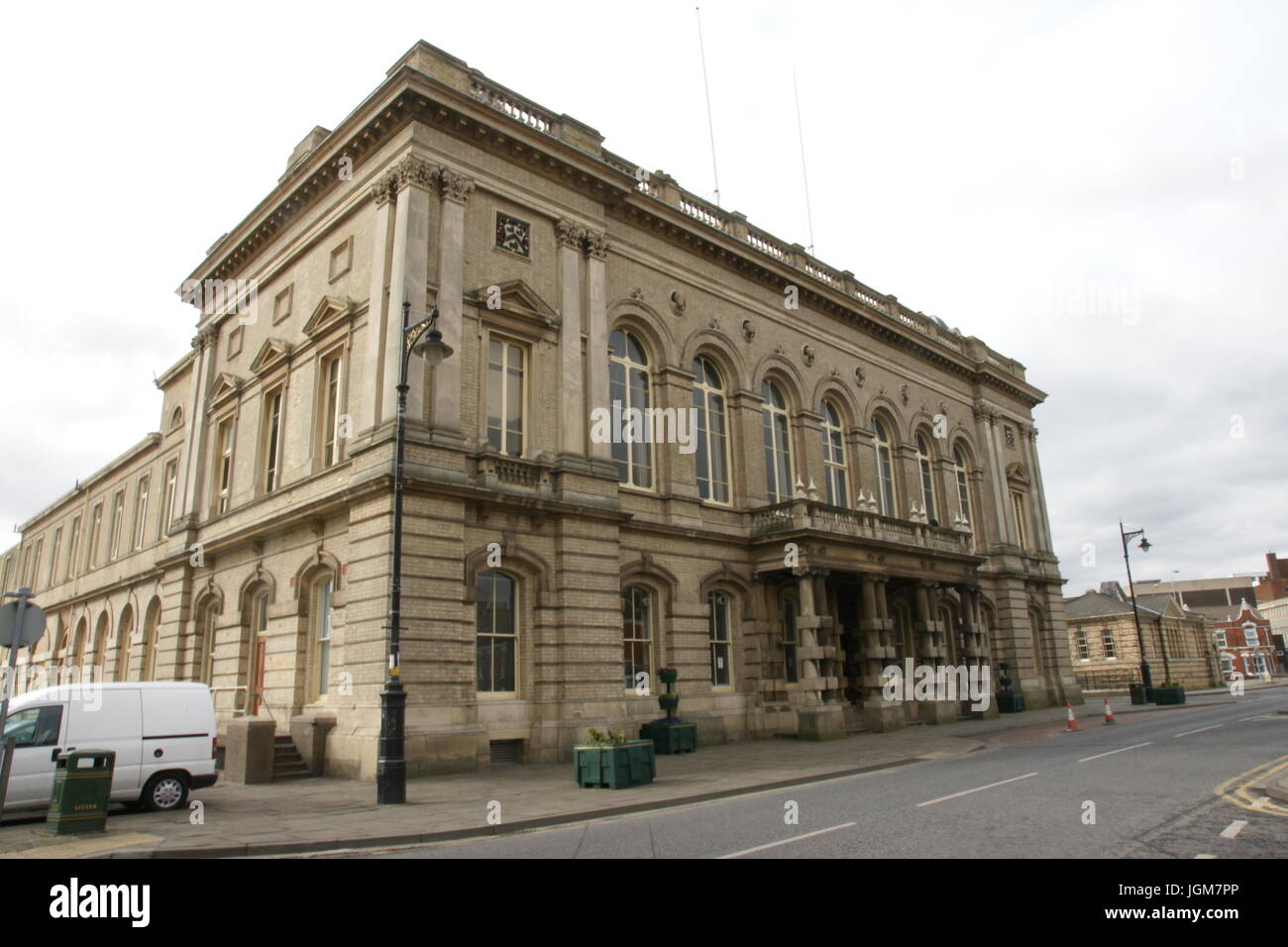 Grimsby Town Hall Stockfoto