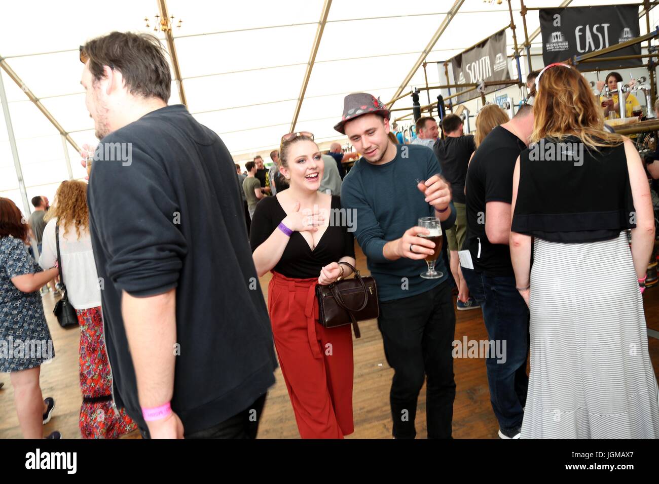Stonehaven Mittsommer Bierfest, 2017 Stockfoto