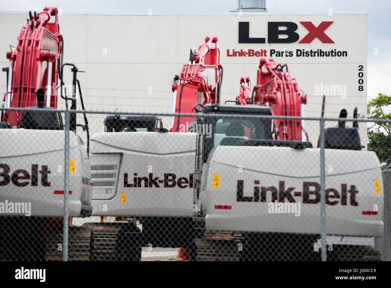 Ein Logo Zeichen außerhalb einer Einrichtung durch die Link-Belt Construction Equipment Company in Lexington, Kentucky auf 1. Juli 2017 besetzt. Stockfoto