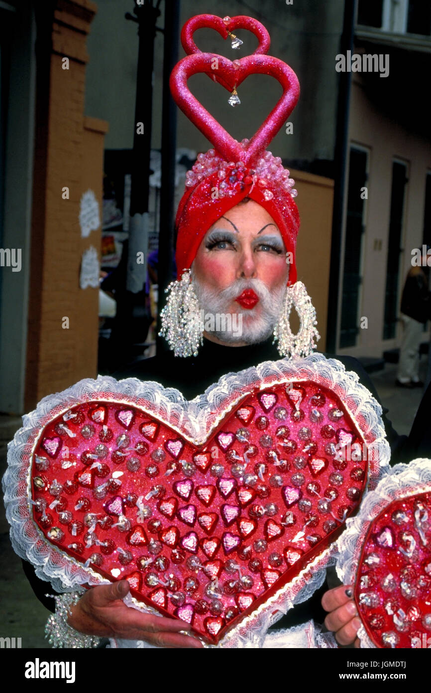 New Orleans - Mardi Grass, New Orleans - Karneval Stockfoto