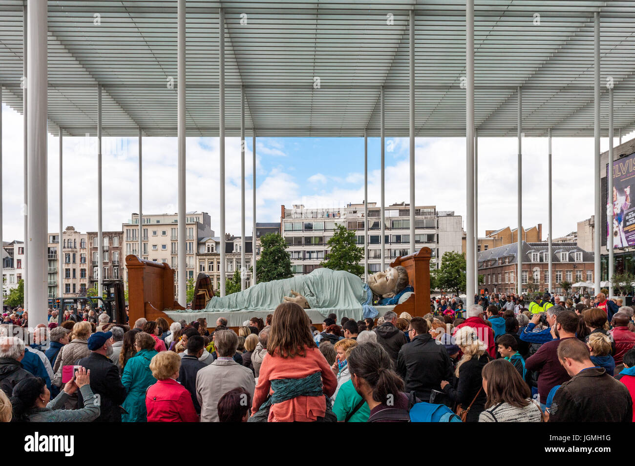 Belgien, Antwerpen, De Reuzen - The Giants von Royal de Luxe - Zomer van Antwerpen 2015 Stockfoto