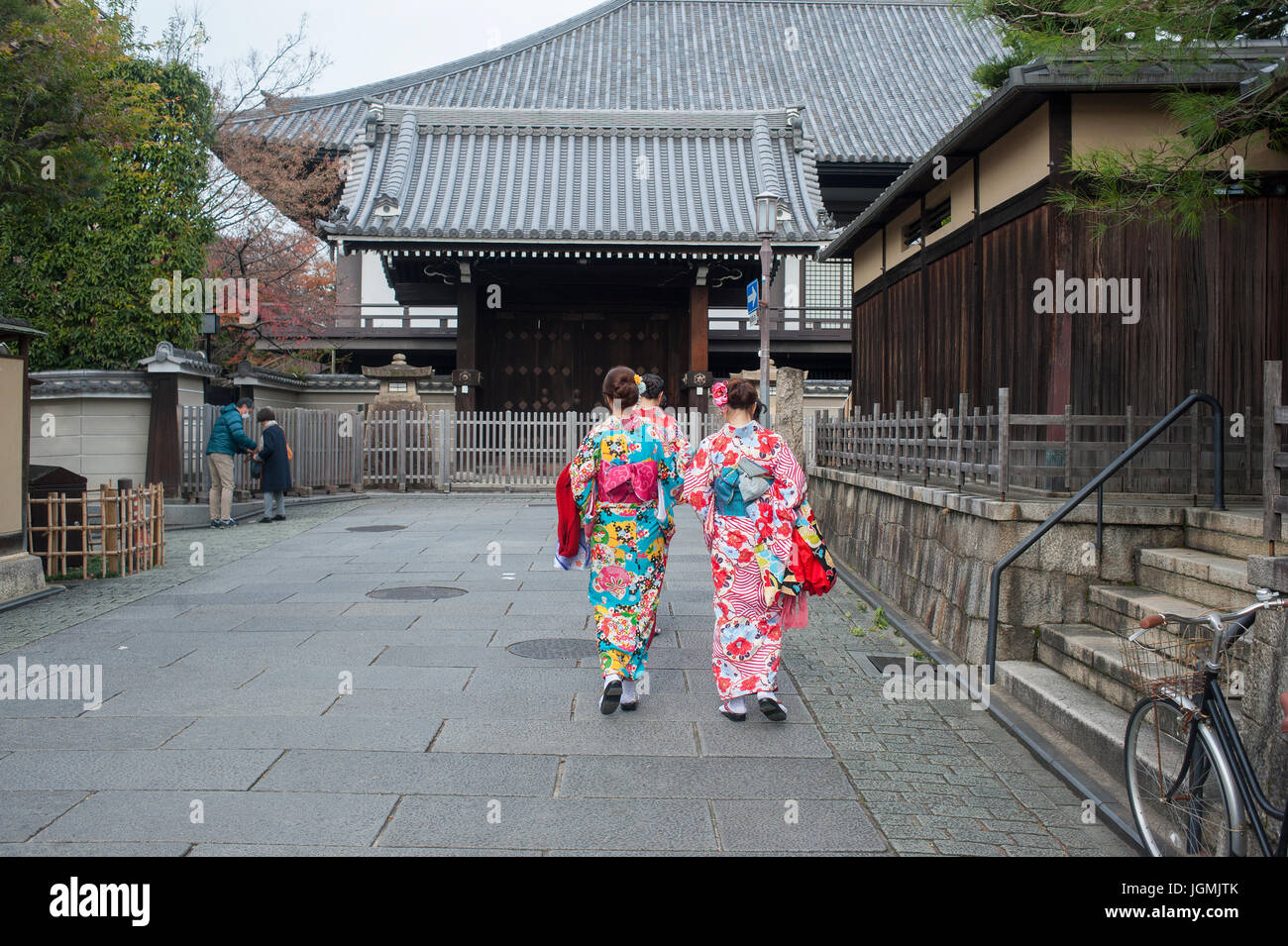 Kyoto, Japan - Geisha Gion Bezirk Stockfoto