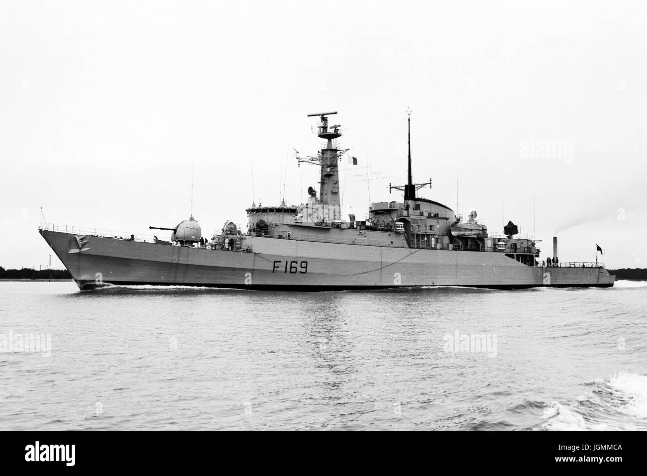 AJAXNETPHOTO. 1968. SOUTHAMPTON, ENGLAND. -NEUE FREGATTE HMS AMAZON AUF PRÜFUNGEN. FOTO: VT SAMMLUNG/AJXNETPHOTO REF: HDD NA VT AMAZON 10001 Stockfoto