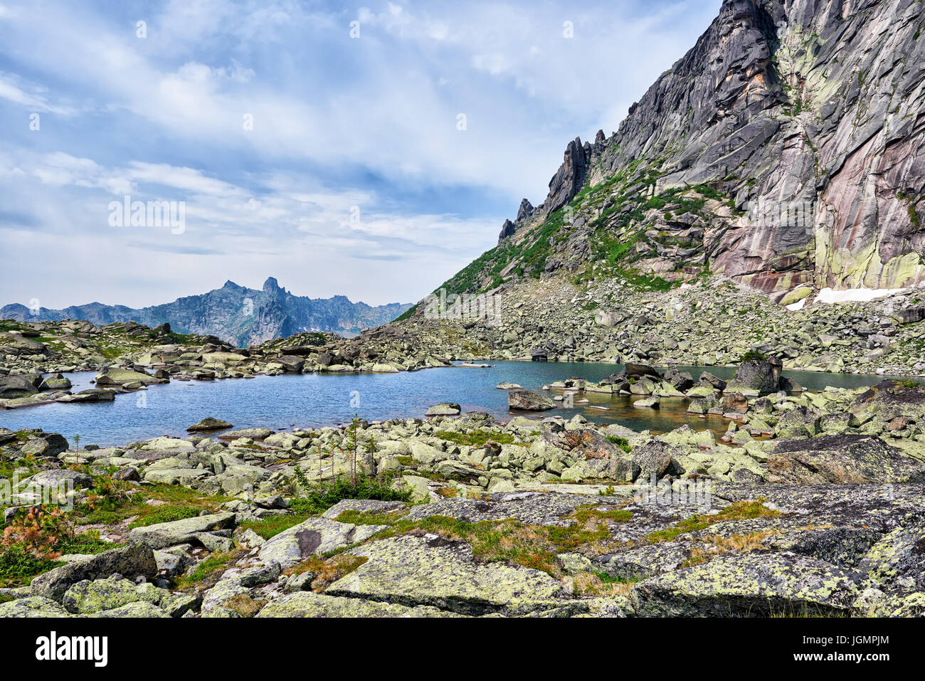 Morena-See im sibirischen Hochland. Ergaki Park. Westlichen Sayan. Russland Stockfoto