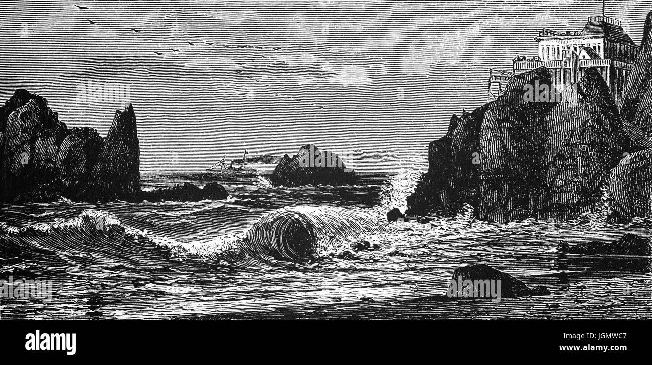1879: die Klippen, San Francisco, Vereinigte Staaten von Amerika Stockfoto