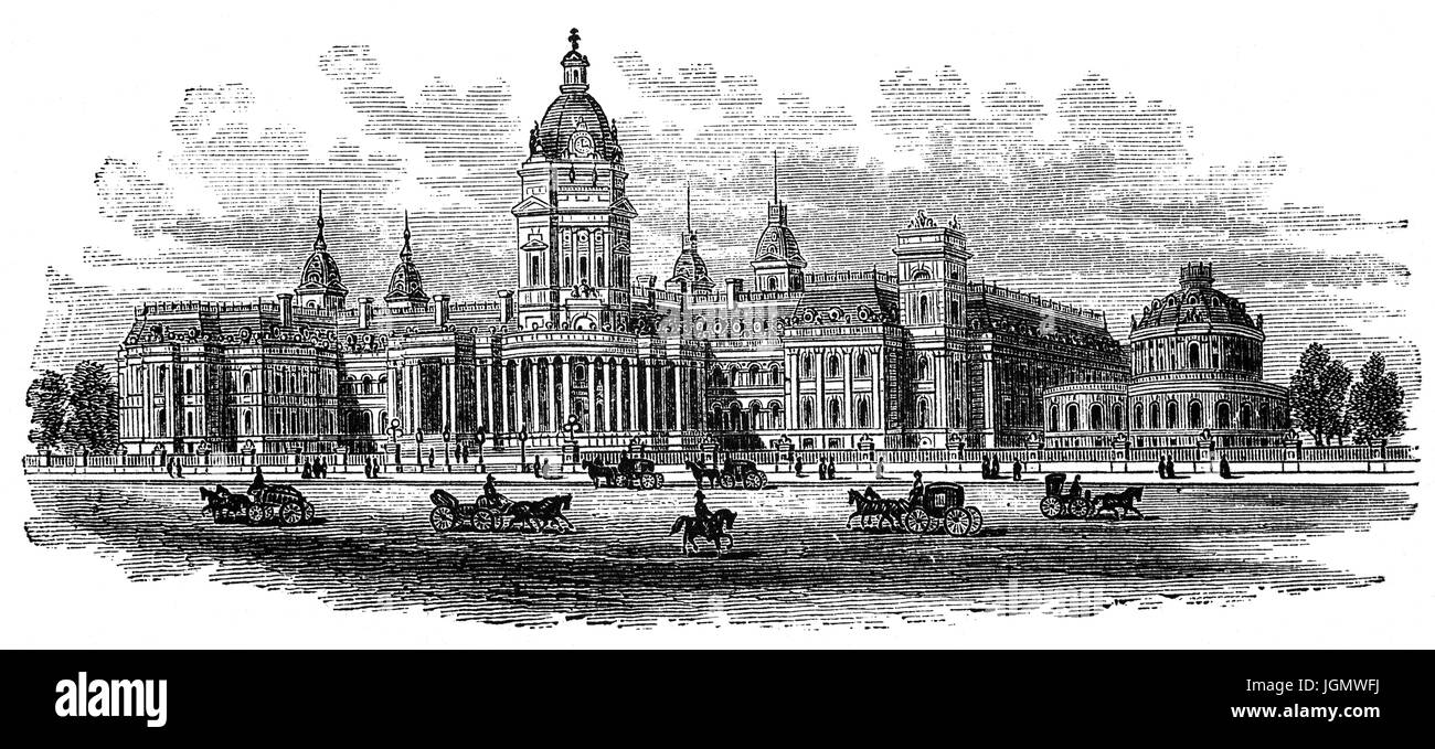 1879: das Rathaus zerstört in dem Erdbeben von 1906 in San Francisco, California, Vereinigte Staaten von Amerika Stockfoto