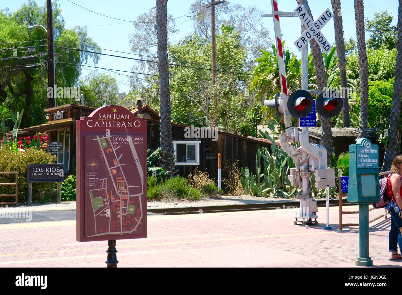 San Juan Capistrano-Bahnhof Stockfoto