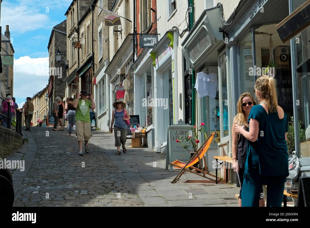 St.Catherine Hill, Frome, Somerset, UK. Stockfoto