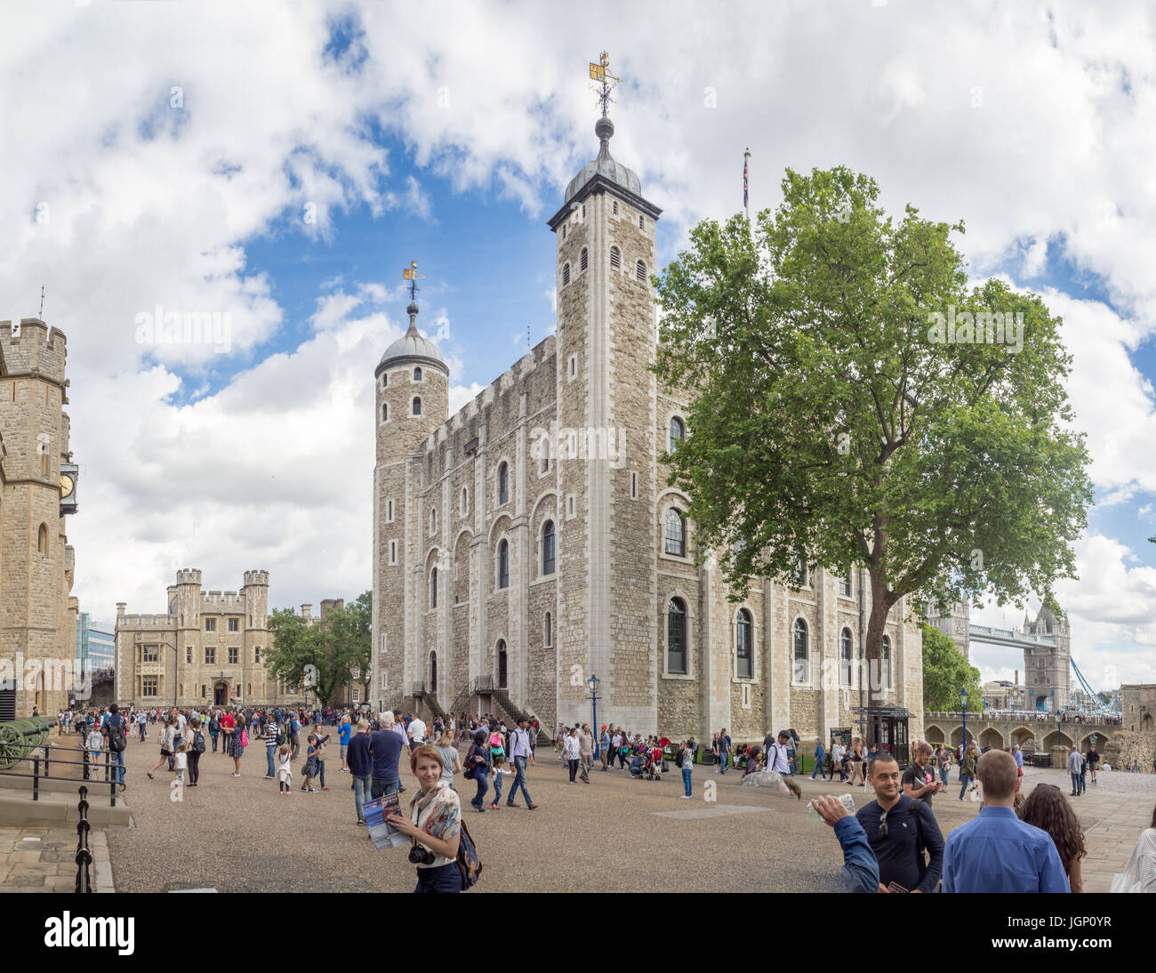 London, England, Vereinigtes Königreich, Sumer 2016: [ihrer Majestät königlicher Palast und Festung der Tower of London] Stockfoto