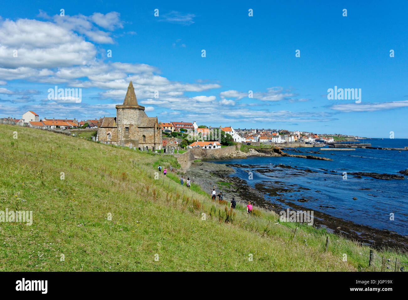 St. Monans Alond the Fife Coastal Path, Schottland Stockfoto