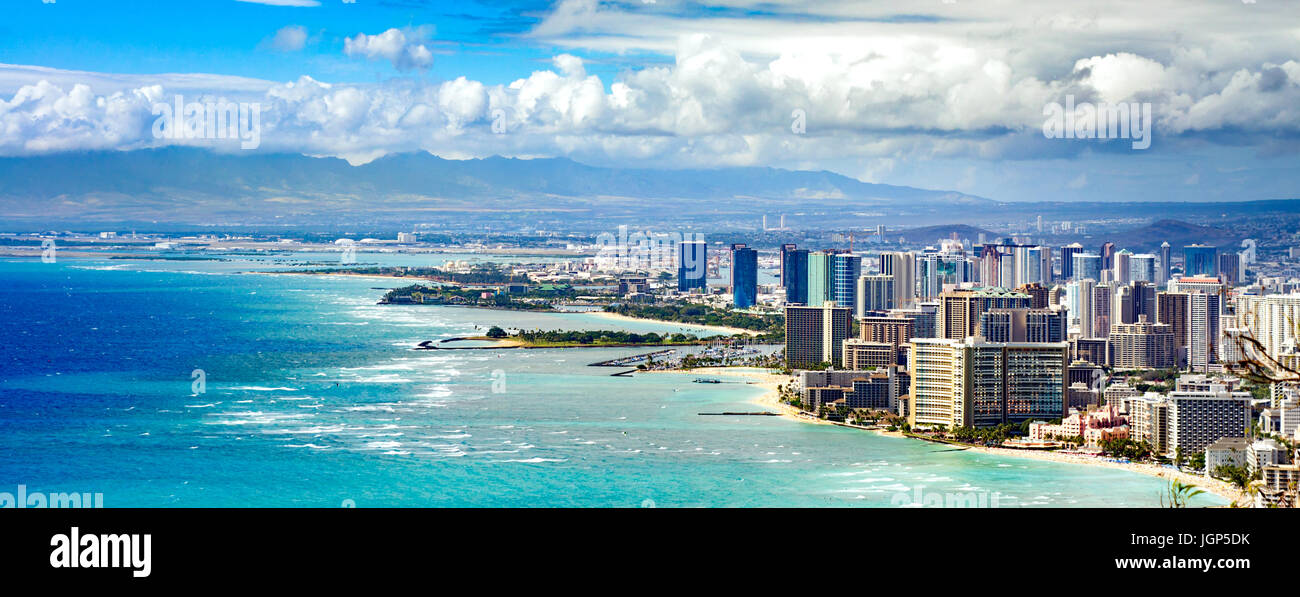 Honolulu-Küste Stockfoto