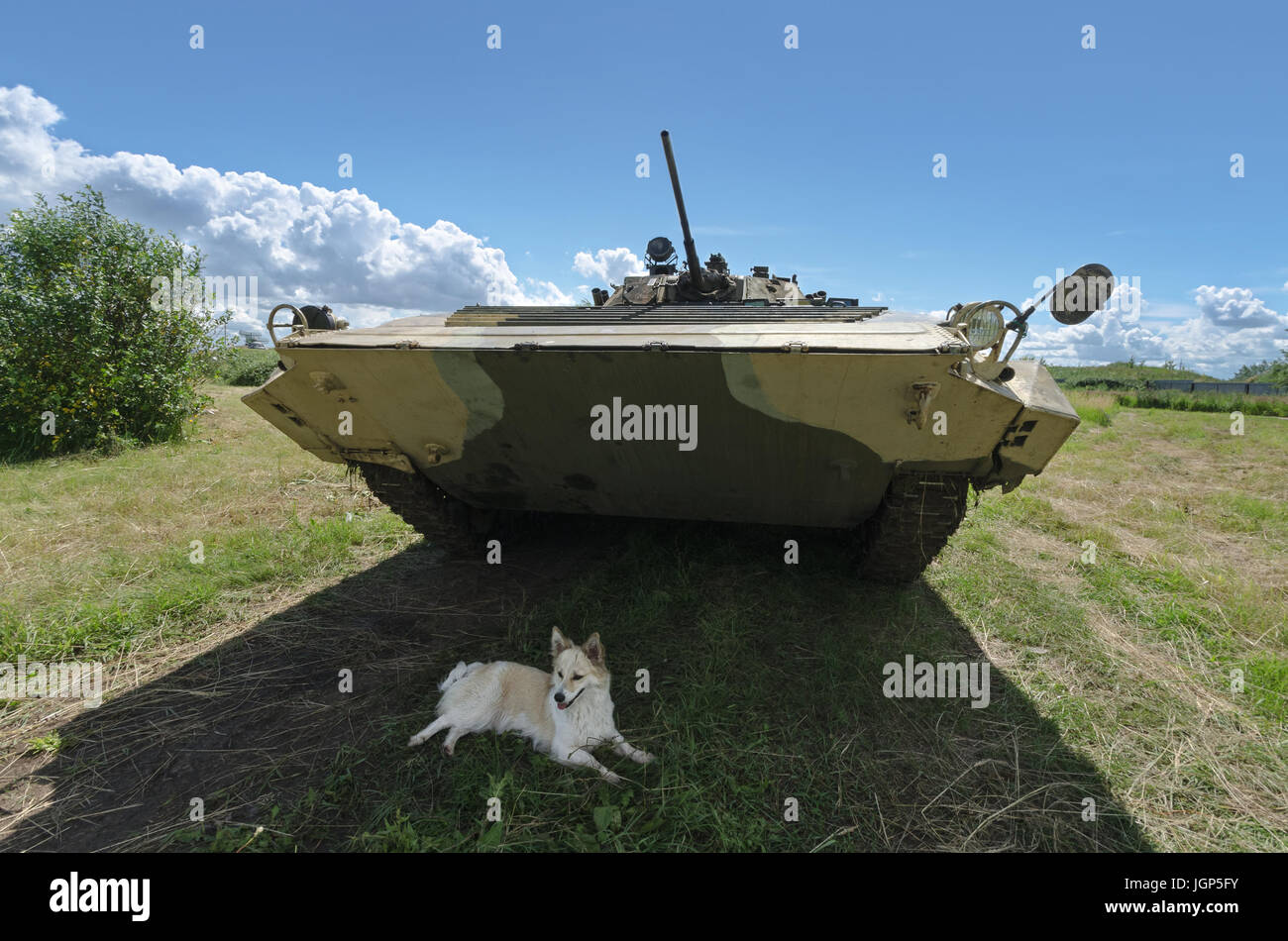 Festival der Militärgeschichte des Russlands des XX. Jahrhunderts. Togliatti, 8. Juli 2017. Panzer der Roten Armee. Stockfoto