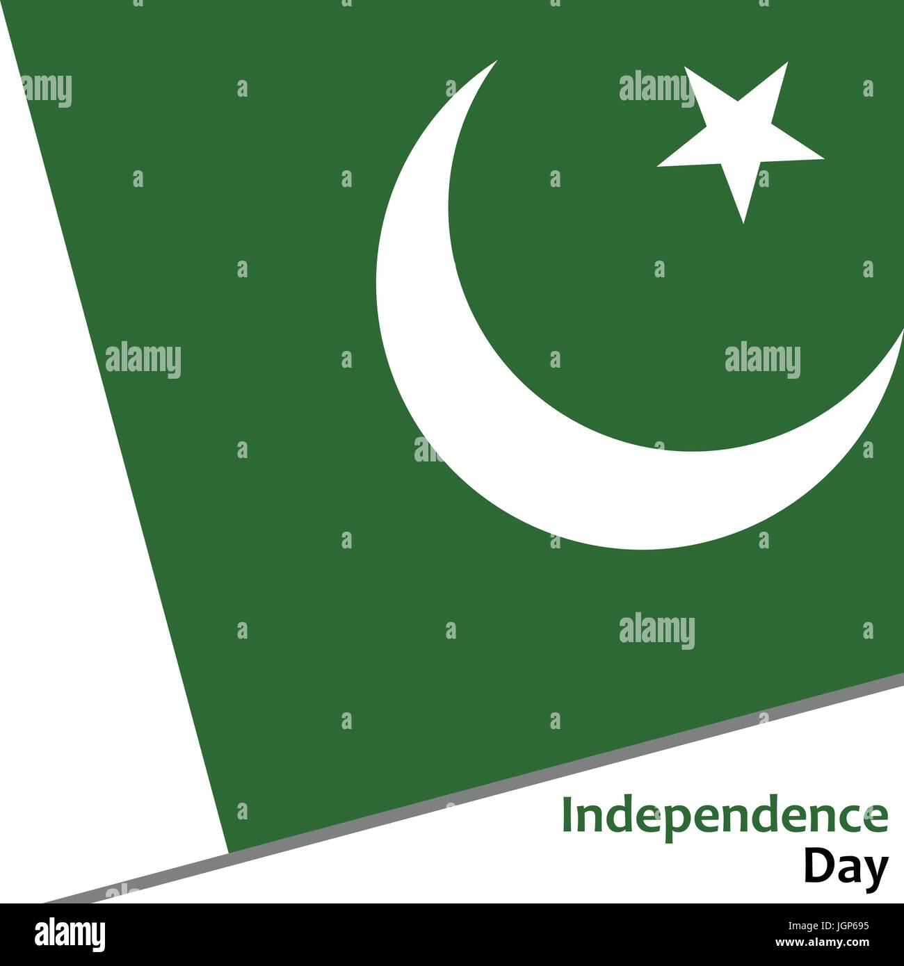 Tag der Unabhängigkeit von Pakistan Stock Vektor