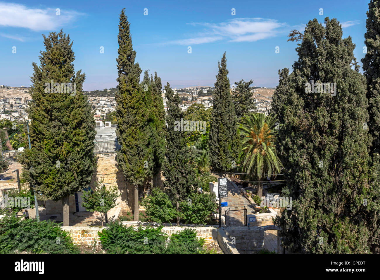 Blick auf den Eingang zur Kammer des Holocaust, Museum und Gedenkstätte, Jerusalem, Israel. Stockfoto