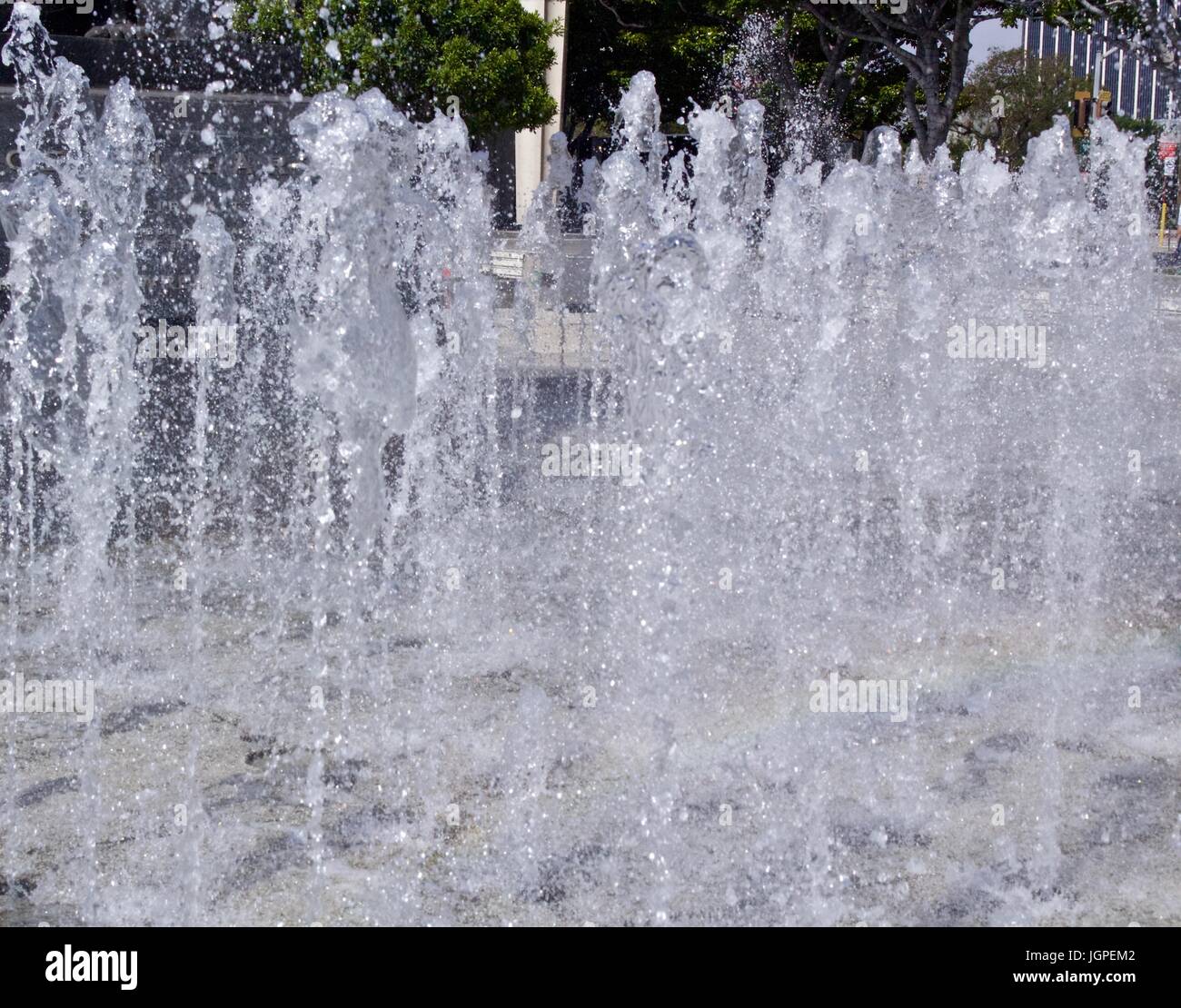 Wasserspeier Brunnen Stockfoto