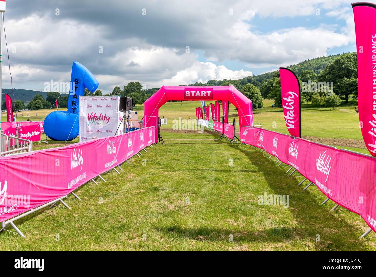 Chatsworth House, Bakewell, UK. 9. Juli 2017. VitalityMove im Chatsworth House. Bildnachweis: CARL DICKINSON/Alamy Live-Nachrichten Stockfoto