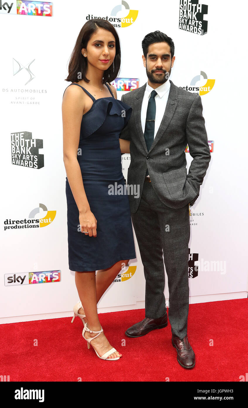 London, UK. 9. Juli 2017. Sacha Dhawan, South Bank Sky Arts Awards, das Savoy in London, Großbritannien. 9. Juli 2017. Foto von Richard Goldschmidt Credit: Rich Gold/Alamy Live-Nachrichten Stockfoto