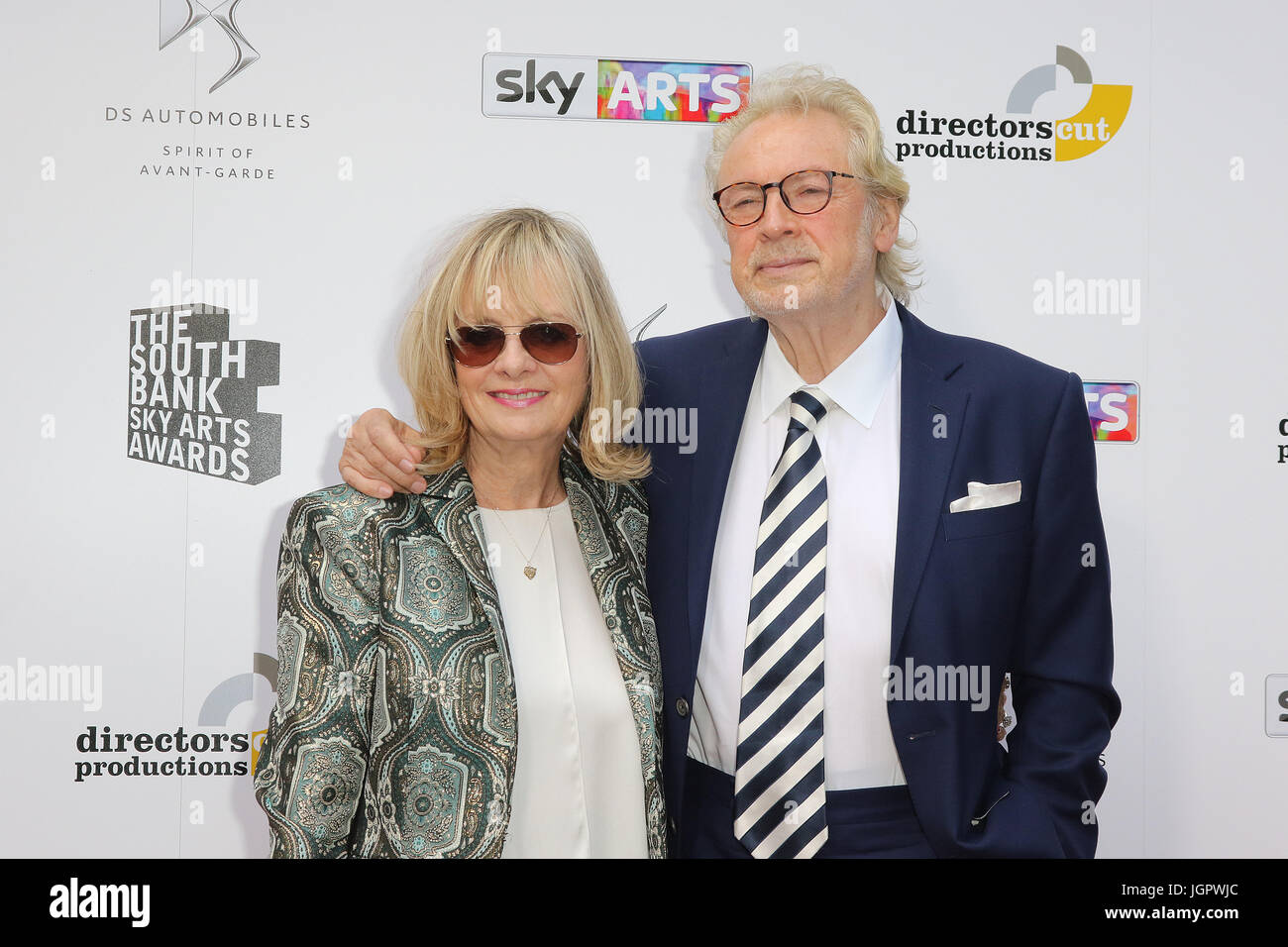 London, UK. 9. Juli 2017. Twiggy, South Bank Sky Arts Awards, das Savoy in London, Großbritannien. 9. Juli 2017. Foto von Richard Goldschmidt Credit: Rich Gold/Alamy Live-Nachrichten Stockfoto
