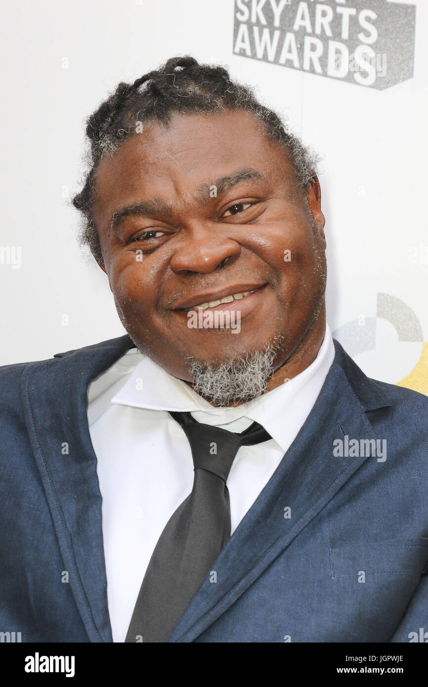 London, UK. 9. Juli 2017. Yinka Shonibare, South Bank Sky Arts Awards, das Savoy in London, Großbritannien. 9. Juli 2017. Foto von Richard Goldschmidt Credit: Rich Gold/Alamy Live-Nachrichten Stockfoto