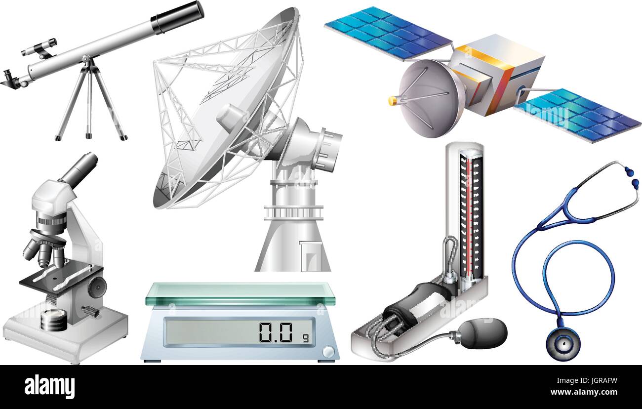 Verschiedene Arten von Techonology Geräte Abbildung Stock Vektor