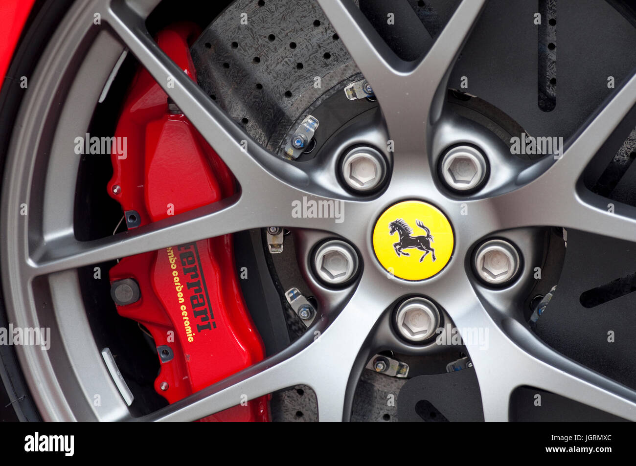 Ferrari 599 GTO, Brembo Break Stockfoto