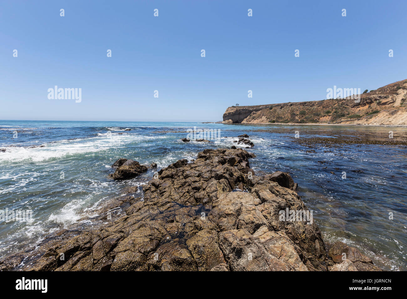 Heiligen Cove Gezeitenbecken bei Abalone Bucht Shoreline Park in Süd-Kalifornien. Stockfoto