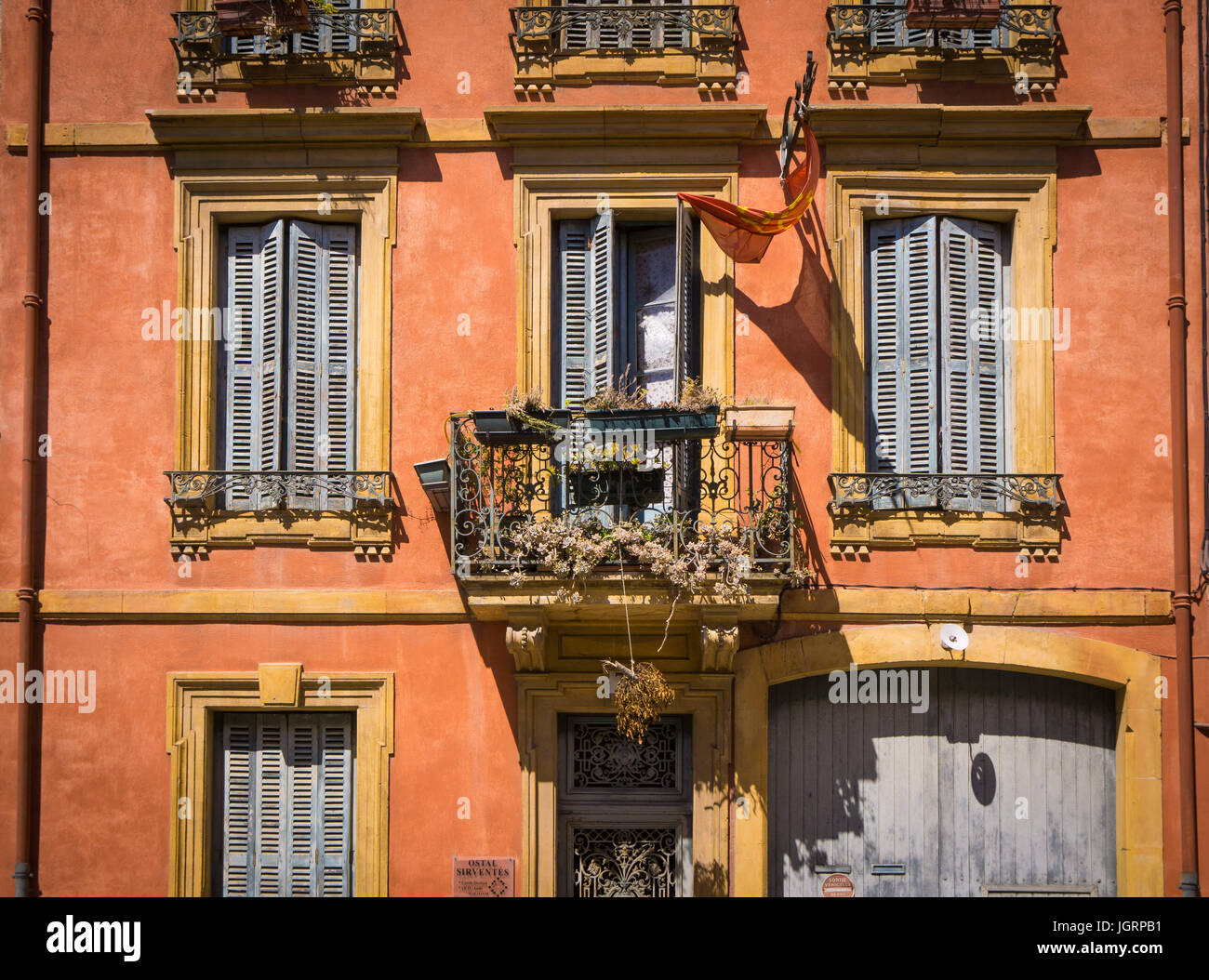 Eine glorreiche French House in Carcarsonne SW Frankreich Stockfoto