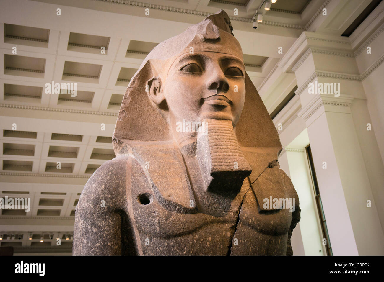 Das British Museum in London - die ägyptischen Galerien Stockfoto