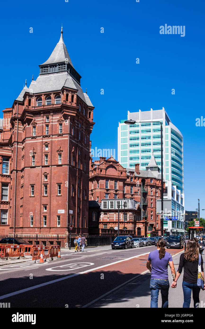 University College & University College Hospital in Gower Street, London, England, Großbritannien Stockfoto