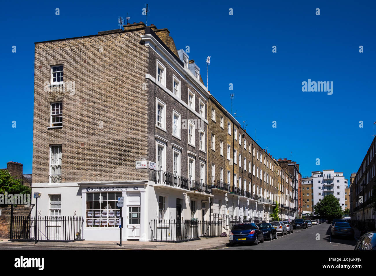 Bamcombe Street, Marylebone, City of Westminster, London, England, Vereinigtes Königreich Stockfoto