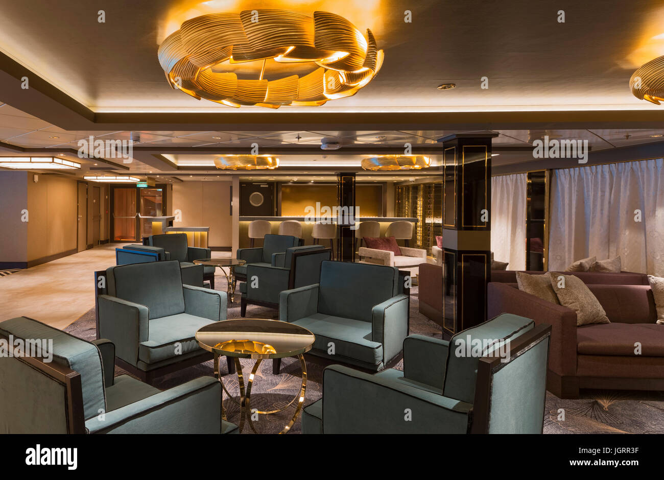 Vip Lounge Genting Dream Cruise Ship Na China Architekt