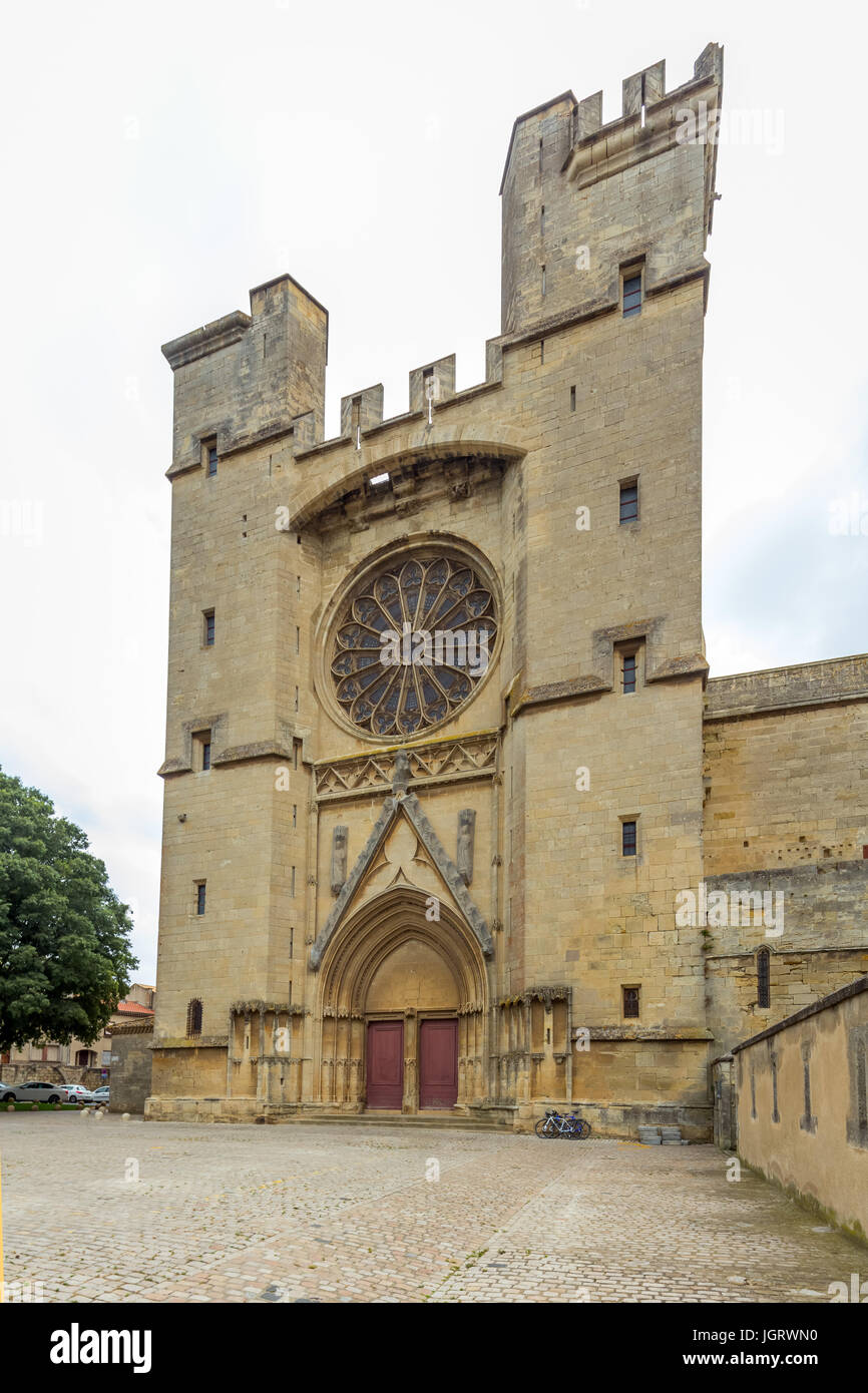 Cathédrale de Béziers, Frankreich. Stockfoto