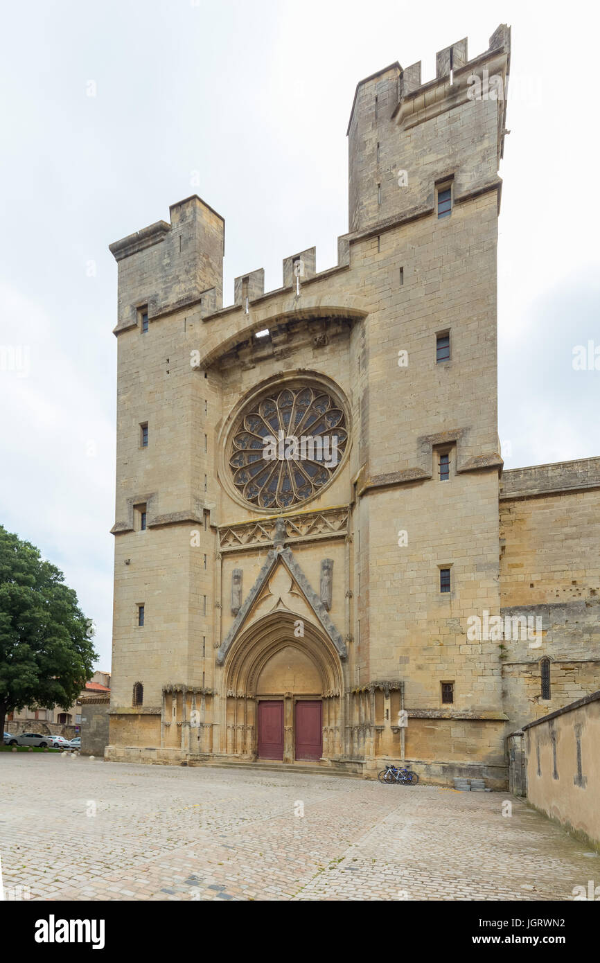 Cathédrale de Béziers, Frankreich. Stockfoto