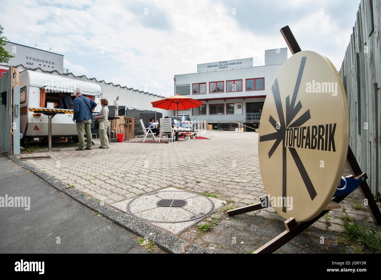 Documenta in Kassel 14: Ort Tofufabrik. Stockfoto