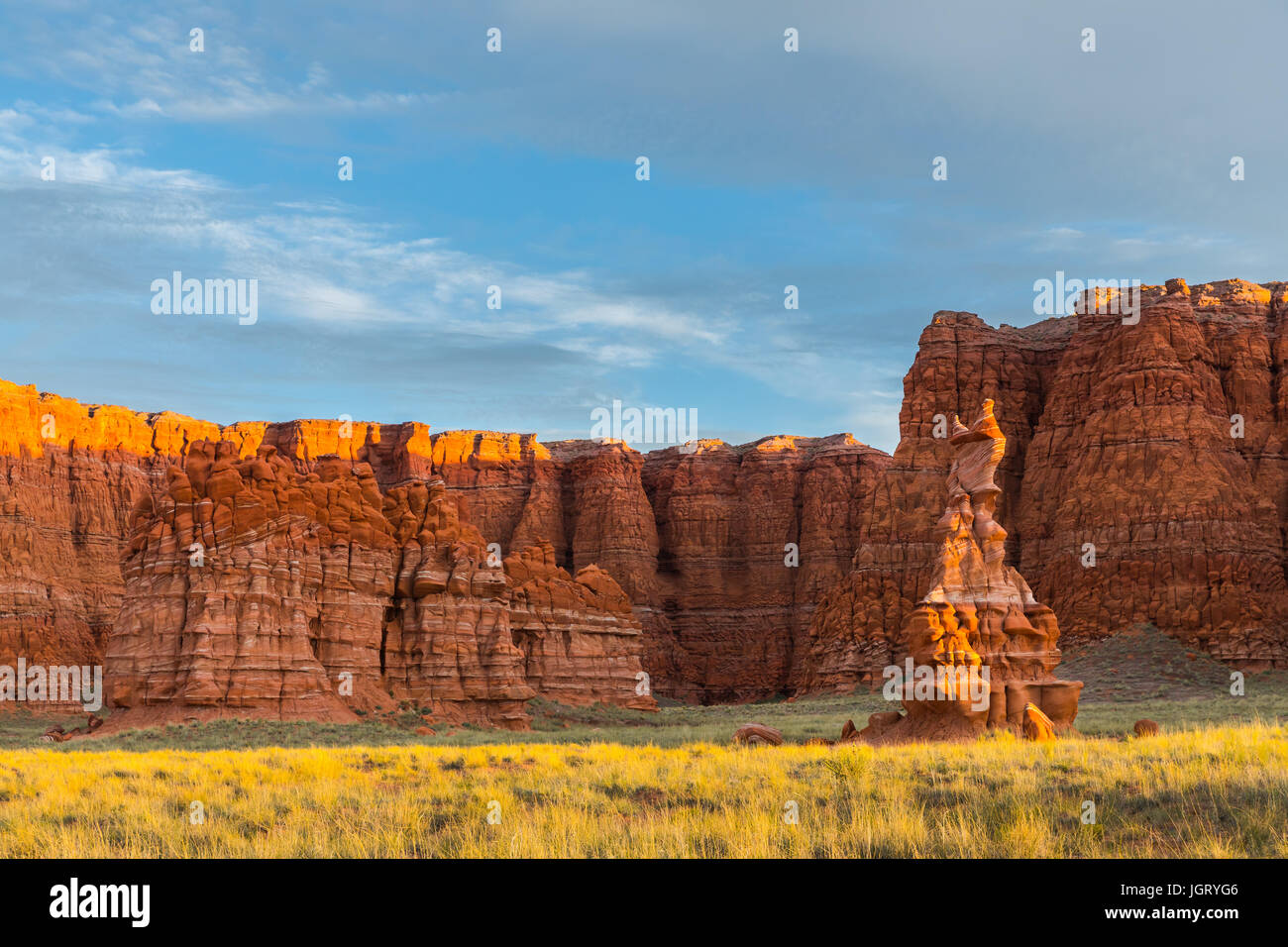 Die Hopi Clown. Moenave Sandstein, eine relativ weiche Sandstein-Schicht, die eignet sich gut, durch Erosion geformt wird. Arizona, USA Stockfoto