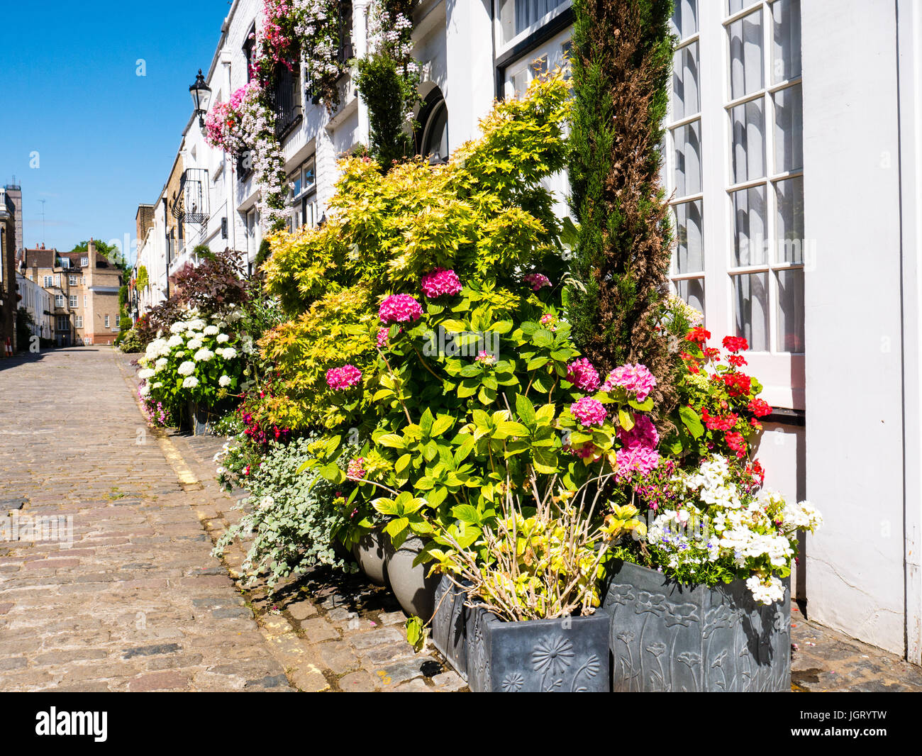 Hyde Park Garten Mews, Bayswater, London, England Stockfoto