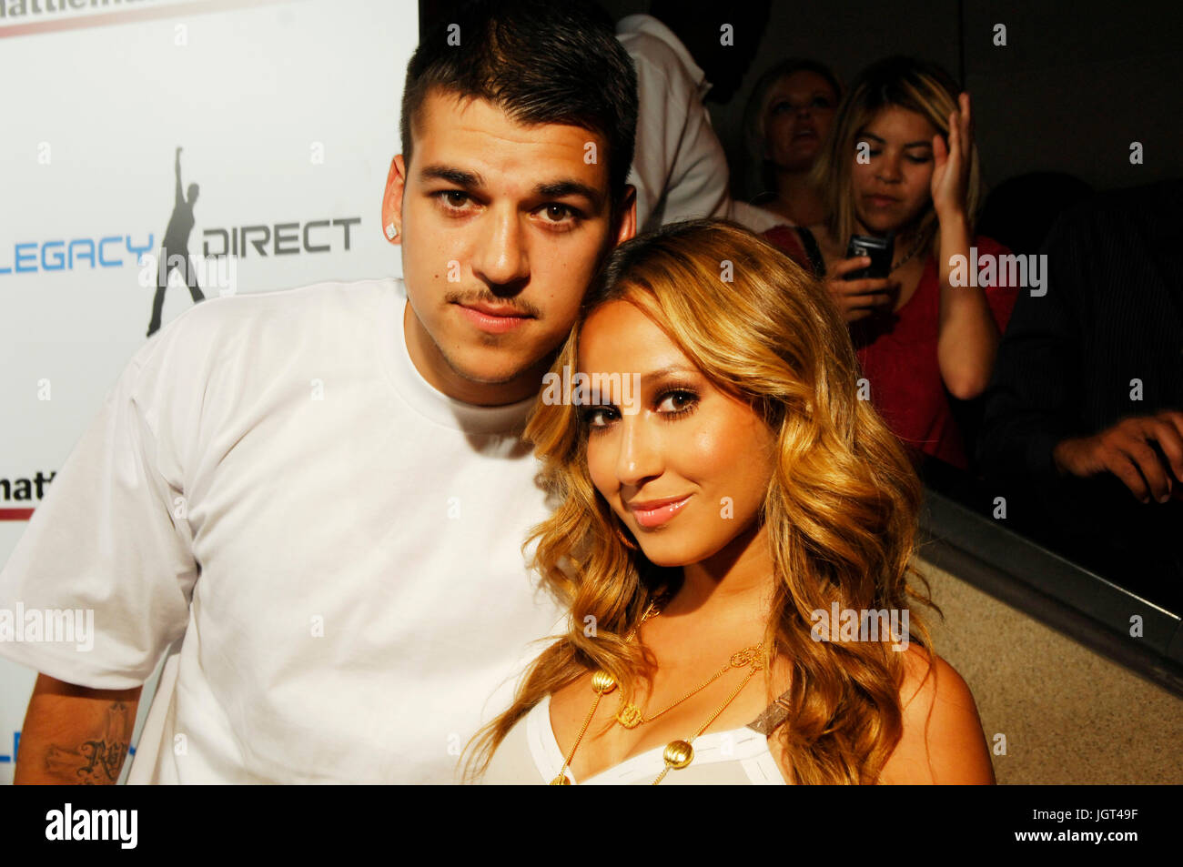 Adrienne Ballon Robert Kardashian nimmt 2. Jährliche Berühmtheit Bowling Abend von Matt Leinard Juli 17,2008 Hollywood, Kalifornien. Stockfoto