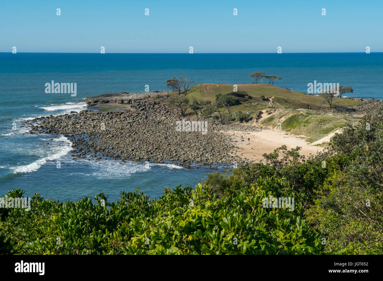 Angourie Punkt, in der Nähe von Yamba, NSW, Australien Stockfoto