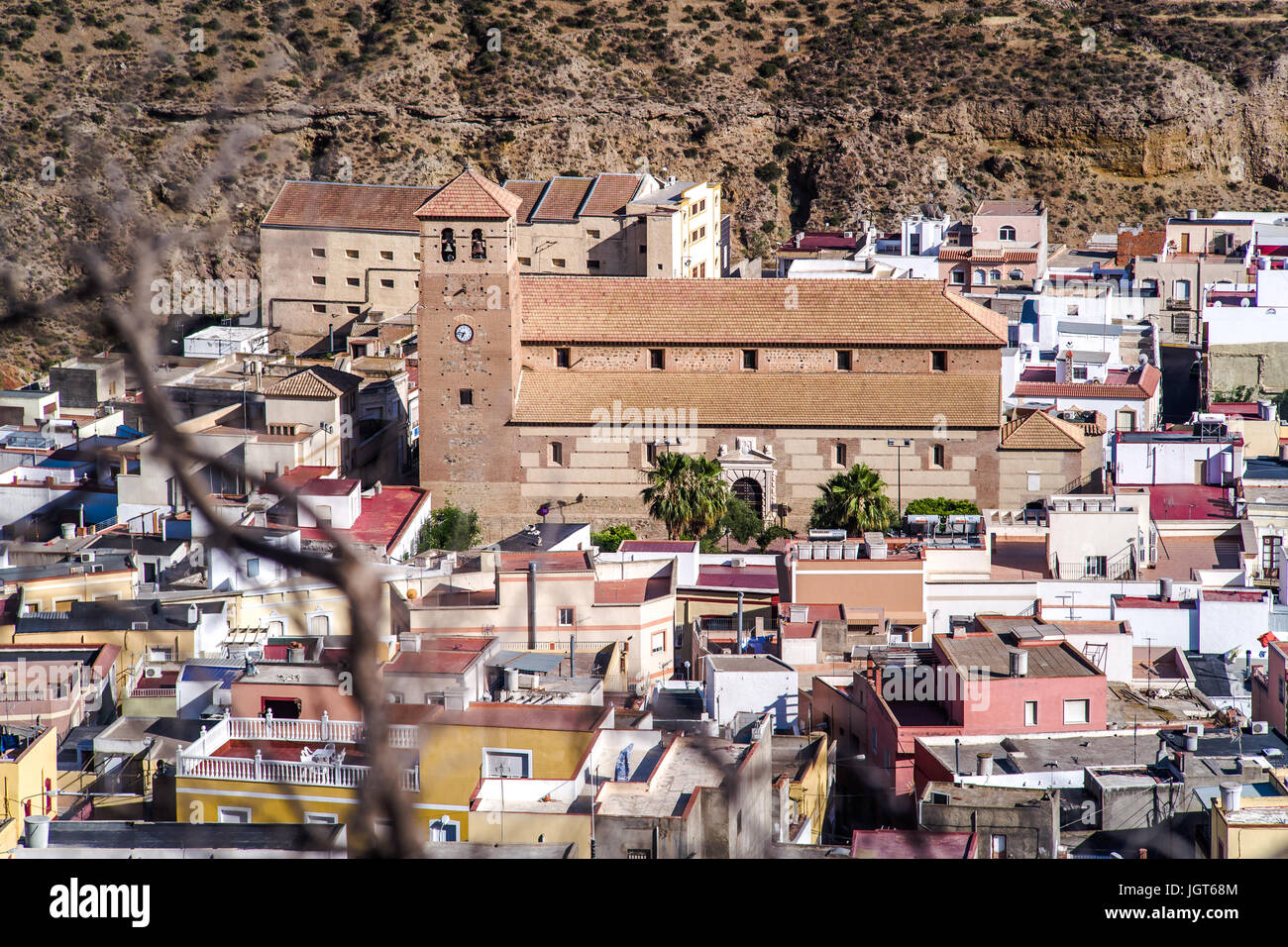 Wunderbare Landschaften in die Wüste von Tabernas, Andalusien, Spanien Stockfoto