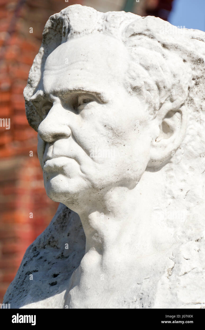 Grabstein auf Nowodewitschi-Friedhof, Moskau, Russland Stockfoto