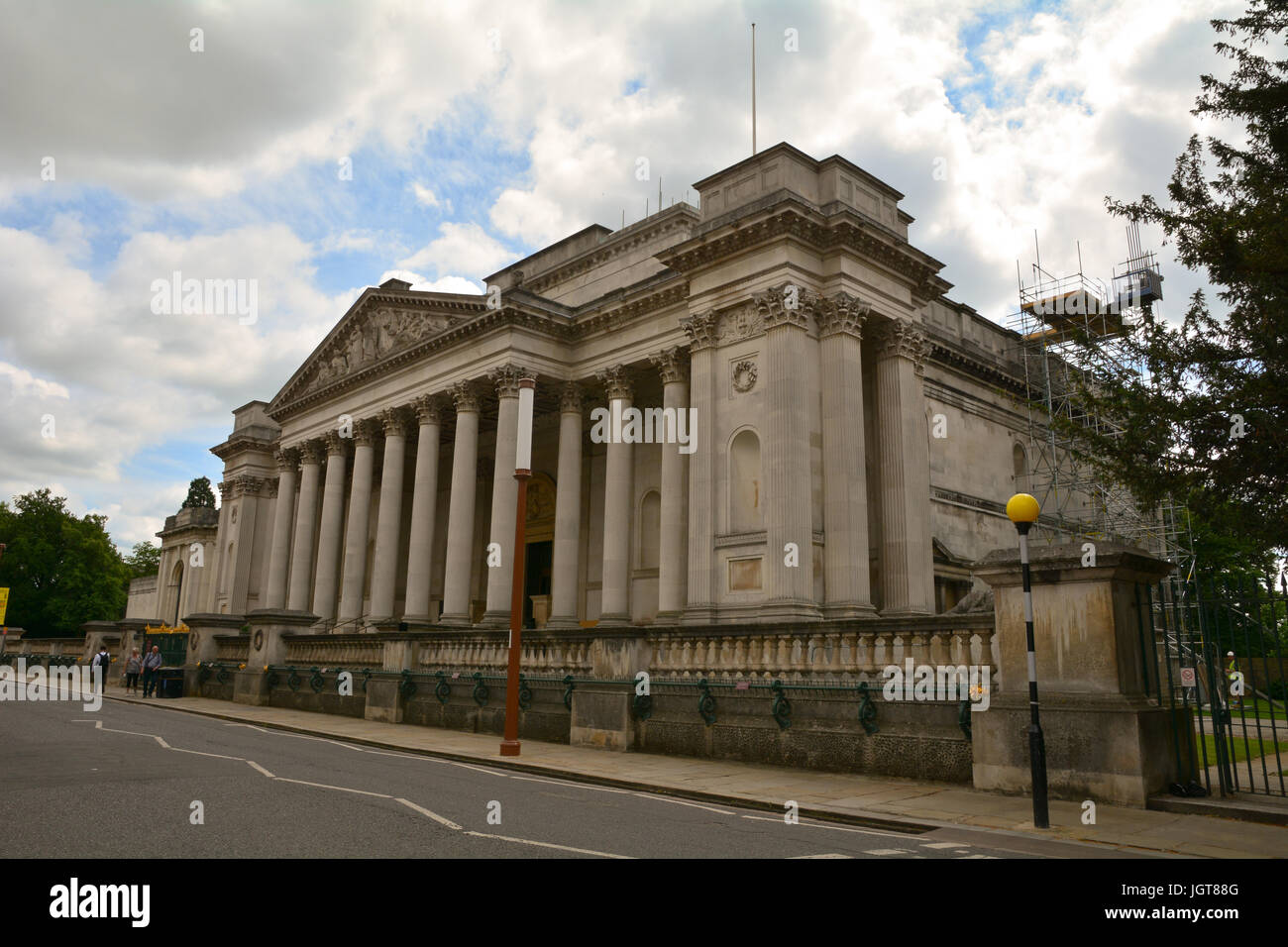 Fitzwilliam Museum - Museum für Kunst und Antiquitäten von der University of Cambridge befindet sich auf der Trumpington Street Cambridge England Stockfoto