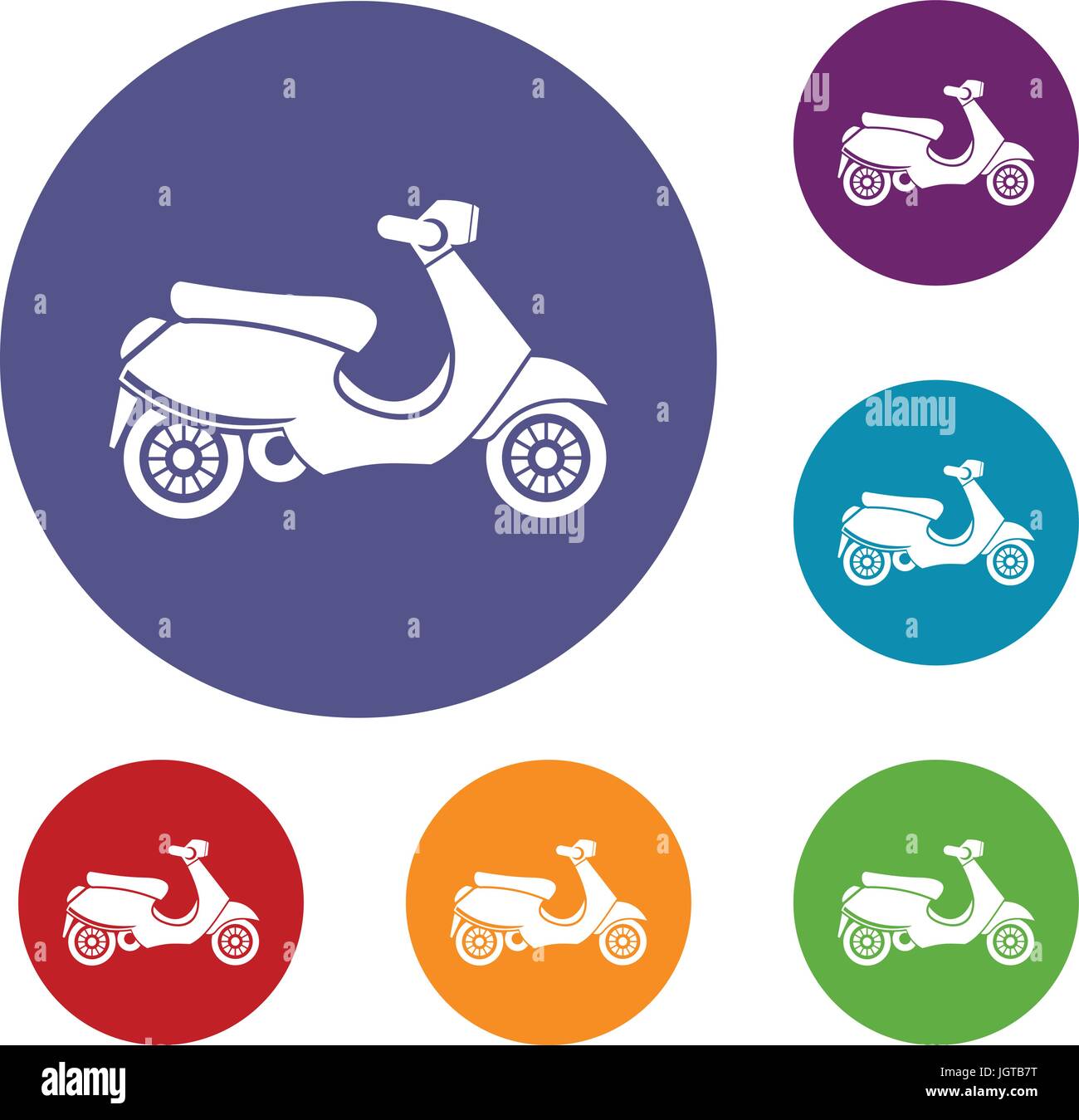 Roter vespa motorroller Stock-Vektorgrafiken kaufen - Alamy