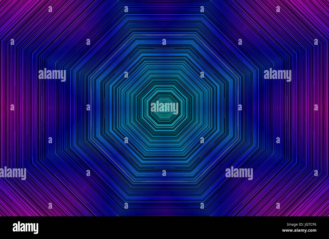 Violett Farbskalen Form, konzentrische Geometrie, 5000x3300 Auflösung. Stockfoto