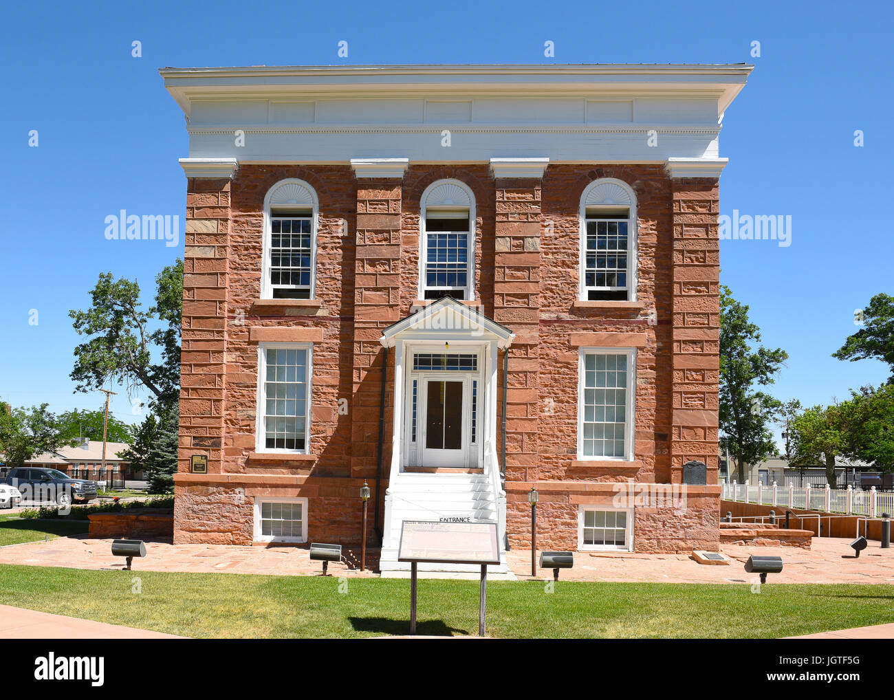 FILLMORE, UTAH - 29. Juni 2017: Territoriale Statehouse State Park Museum. Utahs, die erste Hauptstadt diente als legislative Hall, Gefängnis, Theater, Schule ein Stockfoto